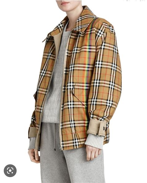 Burberry London Reversible Harrington Jacket In Nova Check